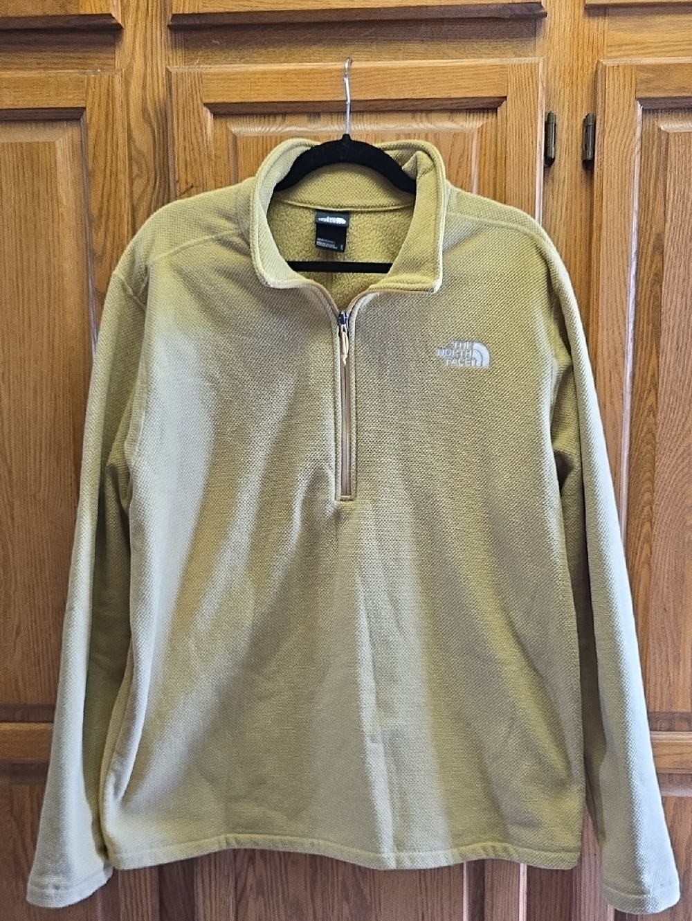 North Face Men’s Textured Cap Rock 1/4 Zip LongSleeve Fleece Pullover Size XL